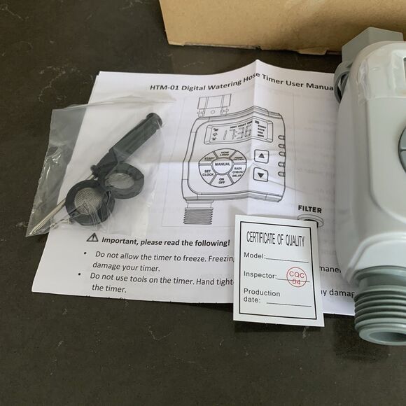 HTM-01L Single Zone Water Timer for Garden, Lawn New Open Box - Picture 5 of 6